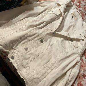 White jean jacket